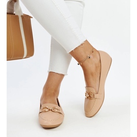 Mocasines beige con hebilla Najla 2