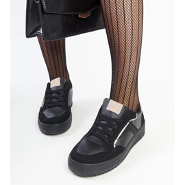 Zapatillas Walda negras con plataforma negro 2