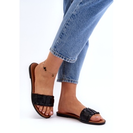 Seastar Zapatillas para mujeres plano -alta negro 3