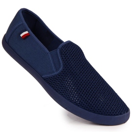 News Deportivas slip-on hombre azul marino caladas NOVEDADES 1