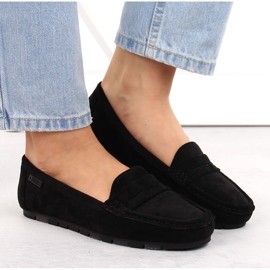 Mocasines cómodos de ante negro para mujer Big Star NN274929 3
