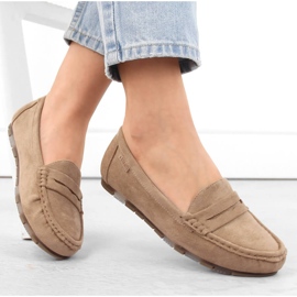 Mocasines de mujer cómodos ante beige Big Star NN274930 1