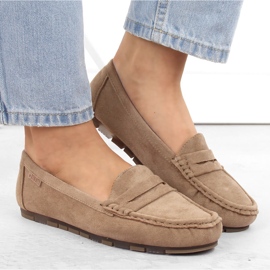 Mocasines de mujer cómodos ante beige Big Star NN274930 3