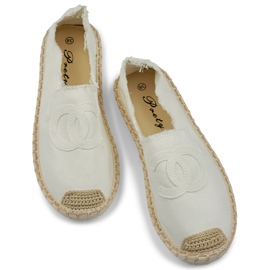 Alpargatas clásicas de mujer blancas. blanco 2