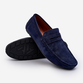 Mckeylor Mocasines Hombre Ante Ecológico, Azul Marino 6