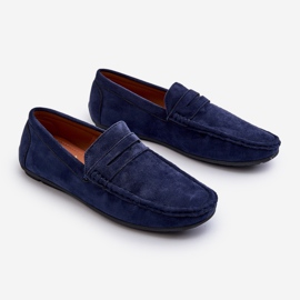 Mckeylor Mocasines Hombre Ante Ecológico, Azul Marino 7