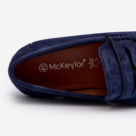 Mckeylor Mocasines Hombre Ante Ecológico, Azul Marino 3