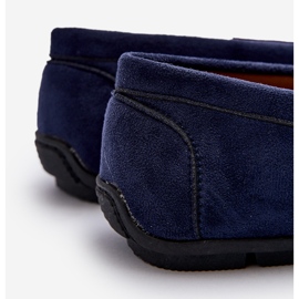 Mckeylor Mocasines Hombre Ante Ecológico, Azul Marino 4