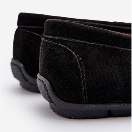 Mckeylor Mocasines de ante ecológico para hombre, negro 4