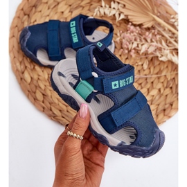 Sandalias Velcro Niño Big Star NN374232 Azul marino 2