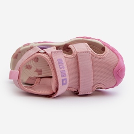 Sandalias Velcro Niña Big Star NN374234 Rosa rosado 5