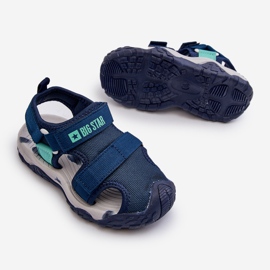 Sandalias Velcro Niño Big Star NN374236 Azul Marino 4