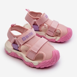 Sandalias Velcro Niña Big Star NN374238 Rosa rosado 4