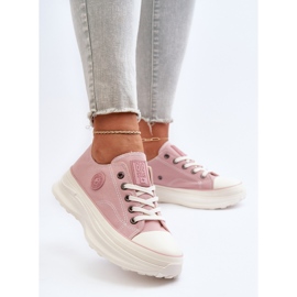 Zapatillas de mujer con suela maciza Big Star NN274129 Rosa rosado 6