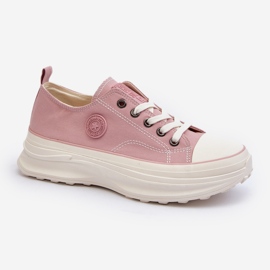 Zapatillas de mujer con suela maciza Big Star NN274129 Rosa rosado 5