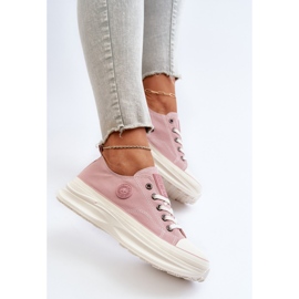 Zapatillas de mujer con suela maciza Big Star NN274129 Rosa rosado 1