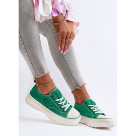 Zapatillas de mujer con suela maciza Big Star NN274130 Verde 1