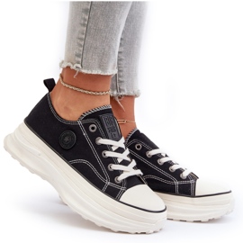 Zapatillas de mujer con suela maciza Big Star NN274125 Negro 9