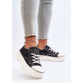 Zapatillas de mujer con suela maciza Big Star NN274125 Negro 4