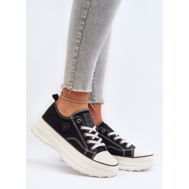 Zapatillas de mujer con suela maciza Big Star NN274125 Negro 2