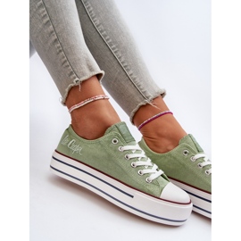 Zapatillas de Mujer con Suela Gruesa Lee Cooper LCW-24-31-2217 Verde 2 Zapatillas de Mujer con Suela Gruesa Lee Cooper LCW-24-31-2217 Verde 2
