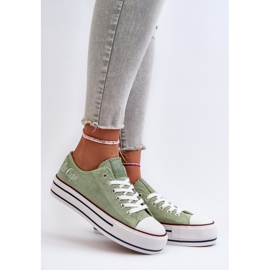 Zapatillas de Mujer con Suela Gruesa Lee Cooper LCW-24-31-2217 Verde 3