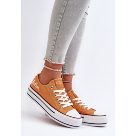 Zapatillas de Mujer con Suela Gruesa Lee Cooper LCW-24-31-2216 Naranja 5