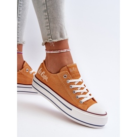Zapatillas de Mujer con Suela Gruesa Lee Cooper LCW-24-31-2216 Naranja 8