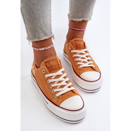 Zapatillas de Mujer con Suela Gruesa Lee Cooper LCW-24-31-2216 Naranja 11