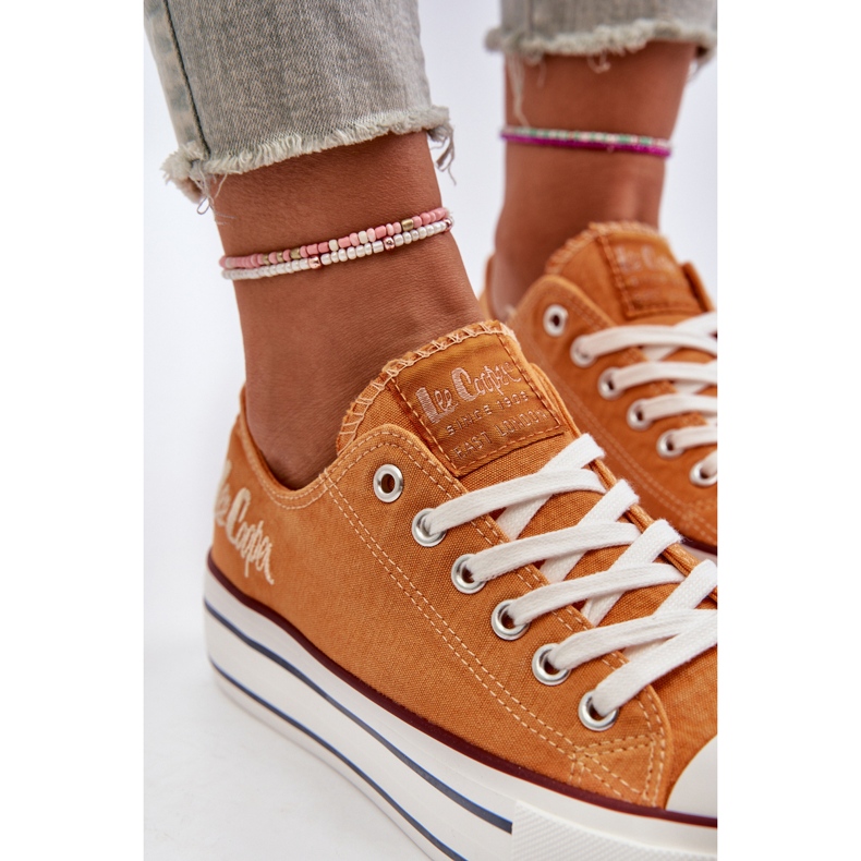 Zapatillas de Mujer con Suela Gruesa Lee Cooper LCW-24-31-2216 Naranja 1