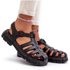 Sandalias Romanas Mujer Espuma Negro Gasaria 9