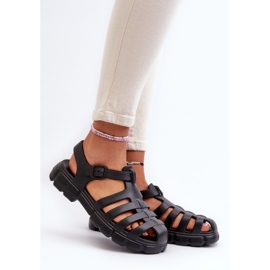 Sandalias Romanas Mujer Espuma Negro Gasaria 2 Sandalias Romanas Mujer Espuma Negro Gasaria 2