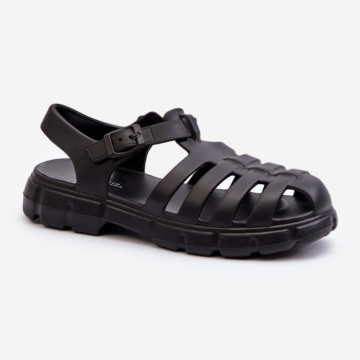 Sandalias Romanas Mujer Espuma Negro Gasaria 1