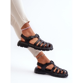 Sandalias Romanas Mujer Espuma Negro Gasaria 8
