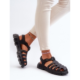 Sandalias Romanas Mujer Espuma Negro Gasaria 5