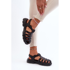 Sandalias Romanas Mujer Espuma Negro Gasaria 6