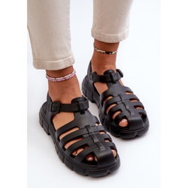 Sandalias Romanas Mujer Espuma Negro Gasaria 7