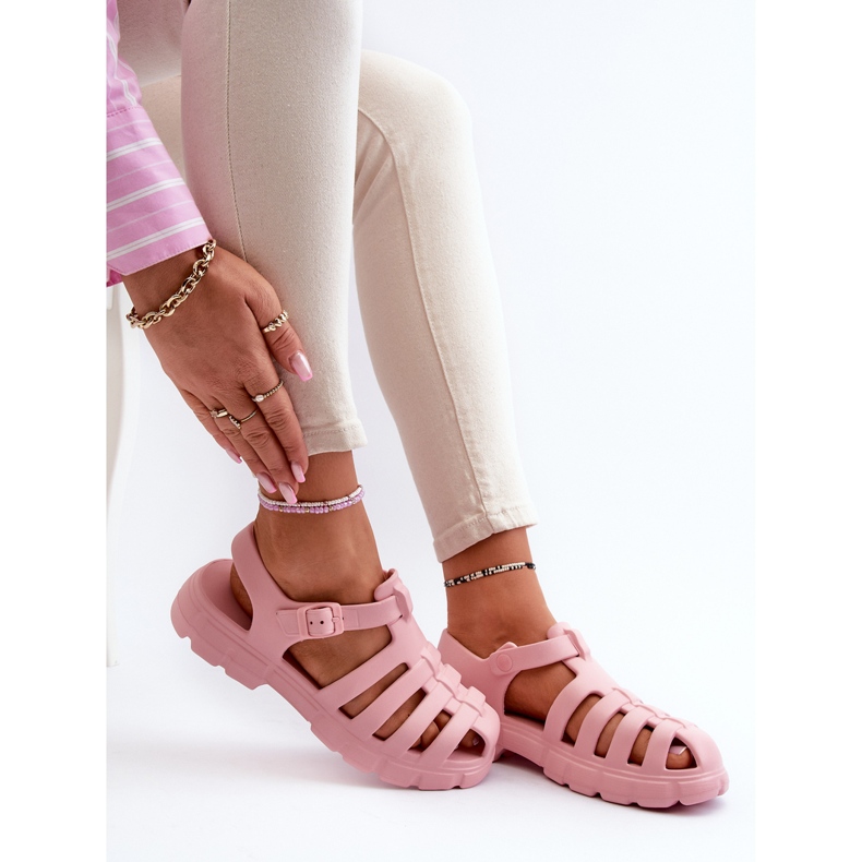 Sandalias Romanas Mujer Espuma Rosa Gasaria rosado 1