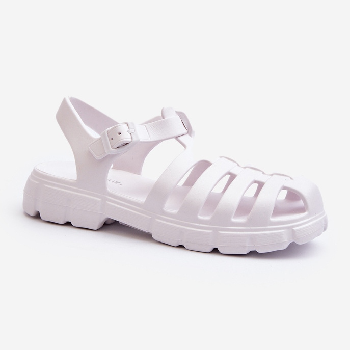 Sandalias Romanas Mujer Espuma Blanco Gasaria 1