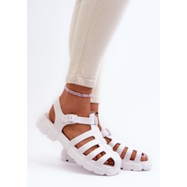 Sandalias Romanas Mujer Espuma Blanco Gasaria 2
