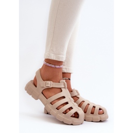 Sandalias Romanas Mujer Espuma Beige Gasaria 2