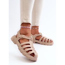 Sandalias Romanas Mujer Espuma Beige Gasaria 3
