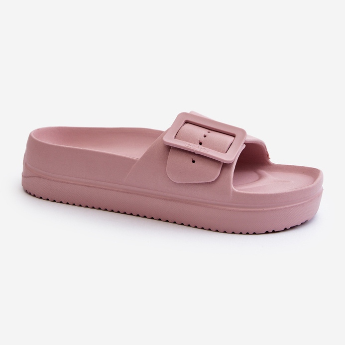 Chanclas de Mujer de Espuma con Plataforma y Hebilla Big Star NN274A663 Rosa rosado 1