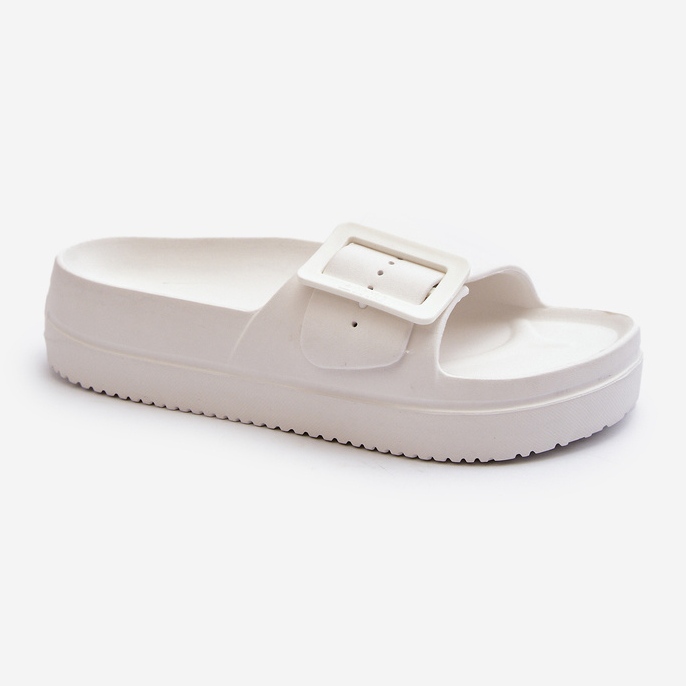 Chanclas De Mujer De Espuma En La Plataforma Con Hebilla Big Star NN274A661 Blanco 1