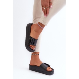 Chanclas De Mujer De Espuma En La Plataforma Con Hebilla Big Star NN274A662 Negro 8