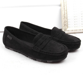Mocasines cómodos de ante negro para mujer Big Star NN274929 5