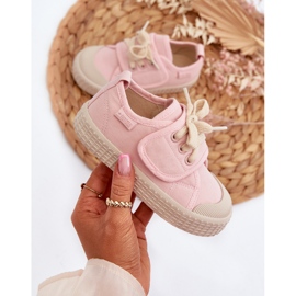 Zapatillas infantiles HI-POLY System Big Star NN374019 Rosa rosado 2
