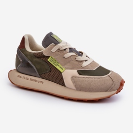 Calzado Deportivo Zapatillas Hombre Memory Foam System Big Star NN174345 Caqui verde 5