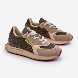 Calzado Deportivo Zapatillas Hombre Memory Foam System Big Star NN174345 Caqui verde 9