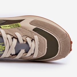Calzado Deportivo Zapatillas Hombre Memory Foam System Big Star NN174345 Caqui verde 3